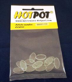 COE90 Pre-cut oval transparent - 2 cm (14 pieces)