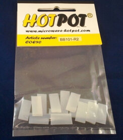 COE90 Voorgesneden rechthoek wit opaal - 2 cm (14 stuks)