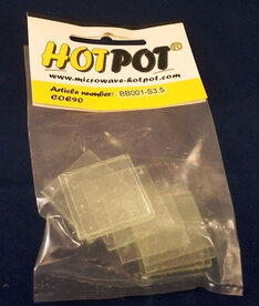 COE90 Pre-cut square transparent - 3.5 cm (8 pieces)