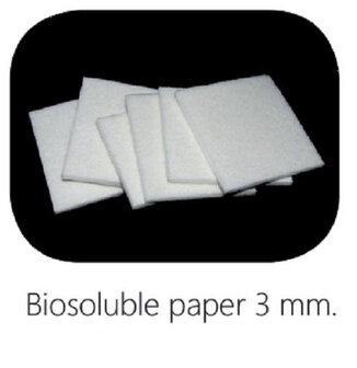 Biosoluble fibre paper 3 mm - (1st layer) 200 x 250 mm (1 Sheet)