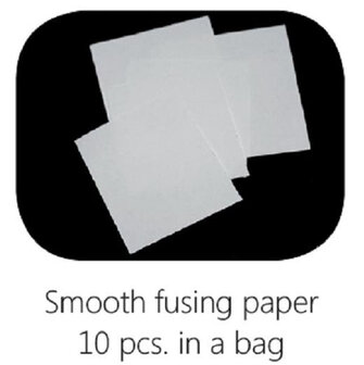 Fusing paper - thin fire papier (2e laag) 75 x 75 mm (10 stuks)