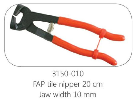 FAP Mozaik tang - tegelknipper (20 cm knipper met 10 mm bek)