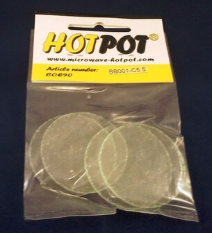 COE90 Pre-cut circles clear - 5.5 cm (4 pieces)