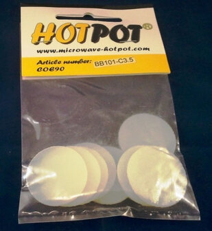 COE90 Voorgesneden cirkels wit opaal - 3,5 cm (8 stuks)