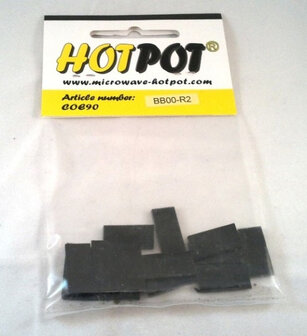 COE90 Precut Rectangle Black Opal - 2cm (14 pcs)