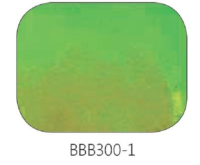 glas Baoli thin dichroic on black COE90 1mm (groen)