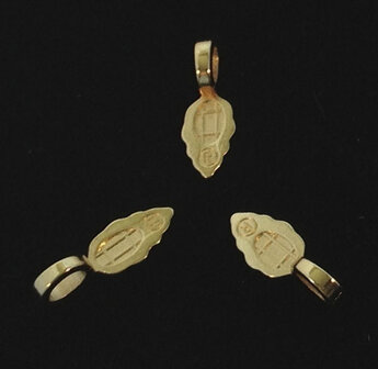 aanraku 18k gold-plated bails leaf medium (3 pcs)
