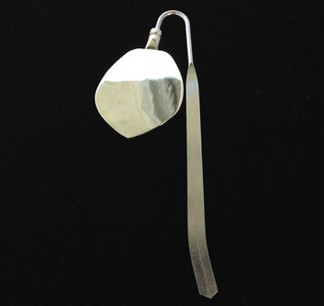 aanraku silver color flat bookmark