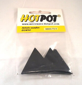 COE90 Pre-cut triangle black opal - 5.5 cm (4 pieces)