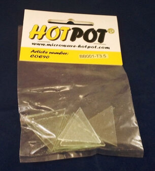 COE90 Pre-cut triangle transparent - 3.5 cm (8 pieces)