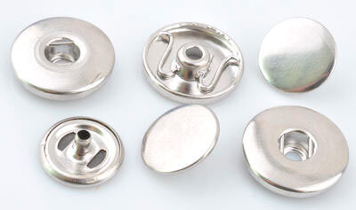 DoubleBeads EasyButton metalen kastjes om zelf op stof te plaatsen (3 sets)