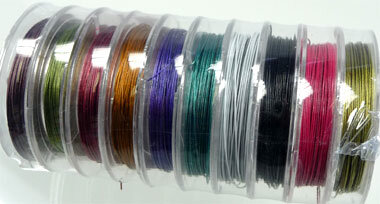 Color coated steel wire 0.38mm (10 rolls of 10m)