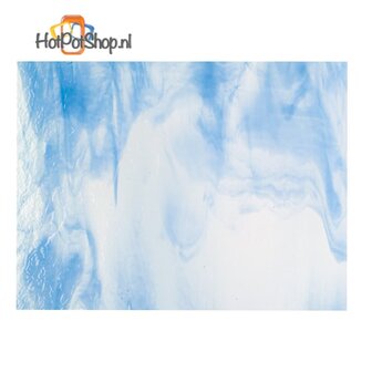 Clear Egyptian blue opalescent