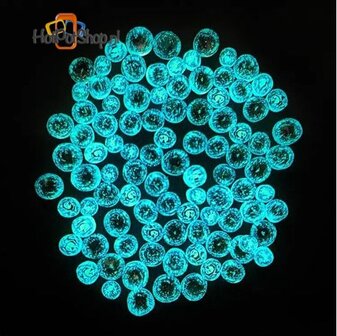 millefiori aqua glow dots