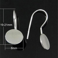 Earring hook with saucer (2 pairs)
