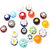 glas COE104 Moretti effetre Millefiori transparant 10-12mm Mix 14g