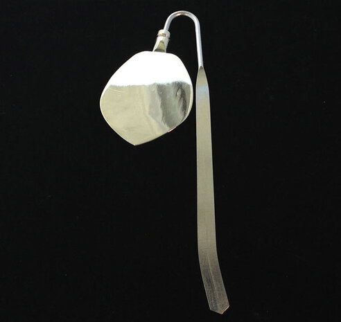 sieraden aanraku silver color flat bookmark - boekenlegger