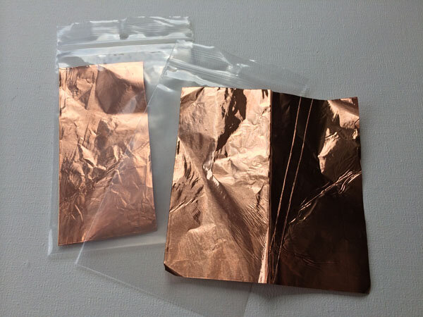 Copper foil to fuse with 0.02mm thick (10x10cm)