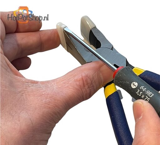 Improved Rubber jaws for glass breaking pliers PQ tools