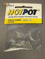 COE90 Voorgesneden driehoek transparant  - 2 cm (7 stuks)