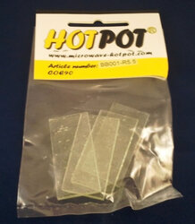 COE90 Voorgesneden rechthoek doorzichtig - 5,5 cm (4 stuks)