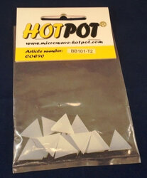 COE90 Voorgesneden driehoek wit opaal - 2 cm (14 stuks)