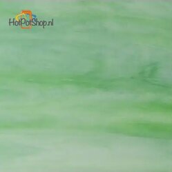 COE90 Wissmach 90-30 Green/White opaque glass ±20 x18cm