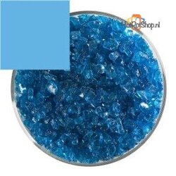 Bullseye transparant Turquoise blue frit grof (45g)