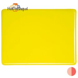 COE90 Bullseye Canary yellow opaal 10 x 14 cm (3 mm dik)