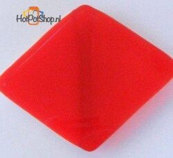 COE90 Wissmach 90-13 dark-red transparant glas ±20 x18cm