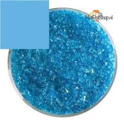 Bullseye transparant Turquoise blue frit medium (45g)