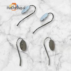 oorbelhaak met schotel (2 paar)