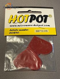 COE90 Voorgesneden  hartjes rood opaal - 5 cm (2 stuks)