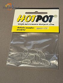 COE90 Pre-cut oval transparent - 2 cm (7 pieces)