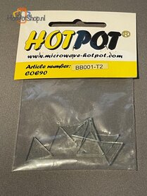 COE90 Voorgesneden driehoek transparant  - 2 cm (7 stuks)