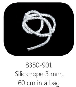 Fusing rope - silica touw 3 mm dik en 60 cm lang