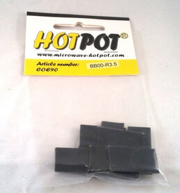 COE90 Precut Rectangle Black Opal - 3.5cm (8 Pieces)