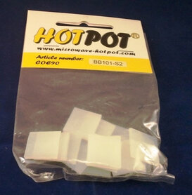 COE90 Voorgesneden vierkant wit opaal - 2 cm (14 stuks)