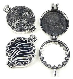 Metalen hanger/bedel DoubleBeads EasySwitch ± 45x33mm