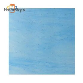 COE90 Wissmach 90-24 Blue/clear transparant glas ±10 x9cm