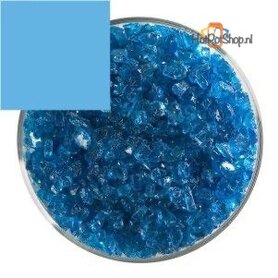 Bullseye transparant Turquoise blue frit grof (45g)