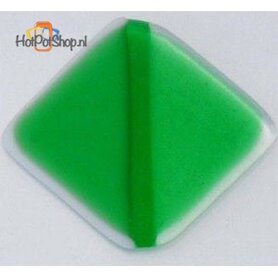 COE 90 bright green transparent - transparent glass 10 x 9 cm (3 mm thick)