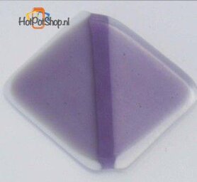 COE 90 wissmach violet transparant - doorzichtig glas 20 x 18 cm (3 mm dik)