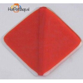 COE 90 Wissmach orange-red transparant - doorzichtig glas 10 x 9 cm (3 mm dik)