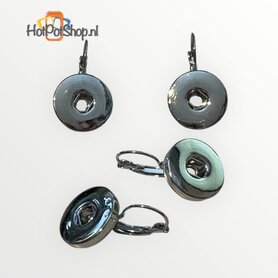 DoubleBeads EasyButton metalen klap oorbellen 