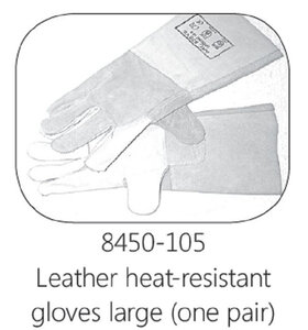 Leather oven gloves